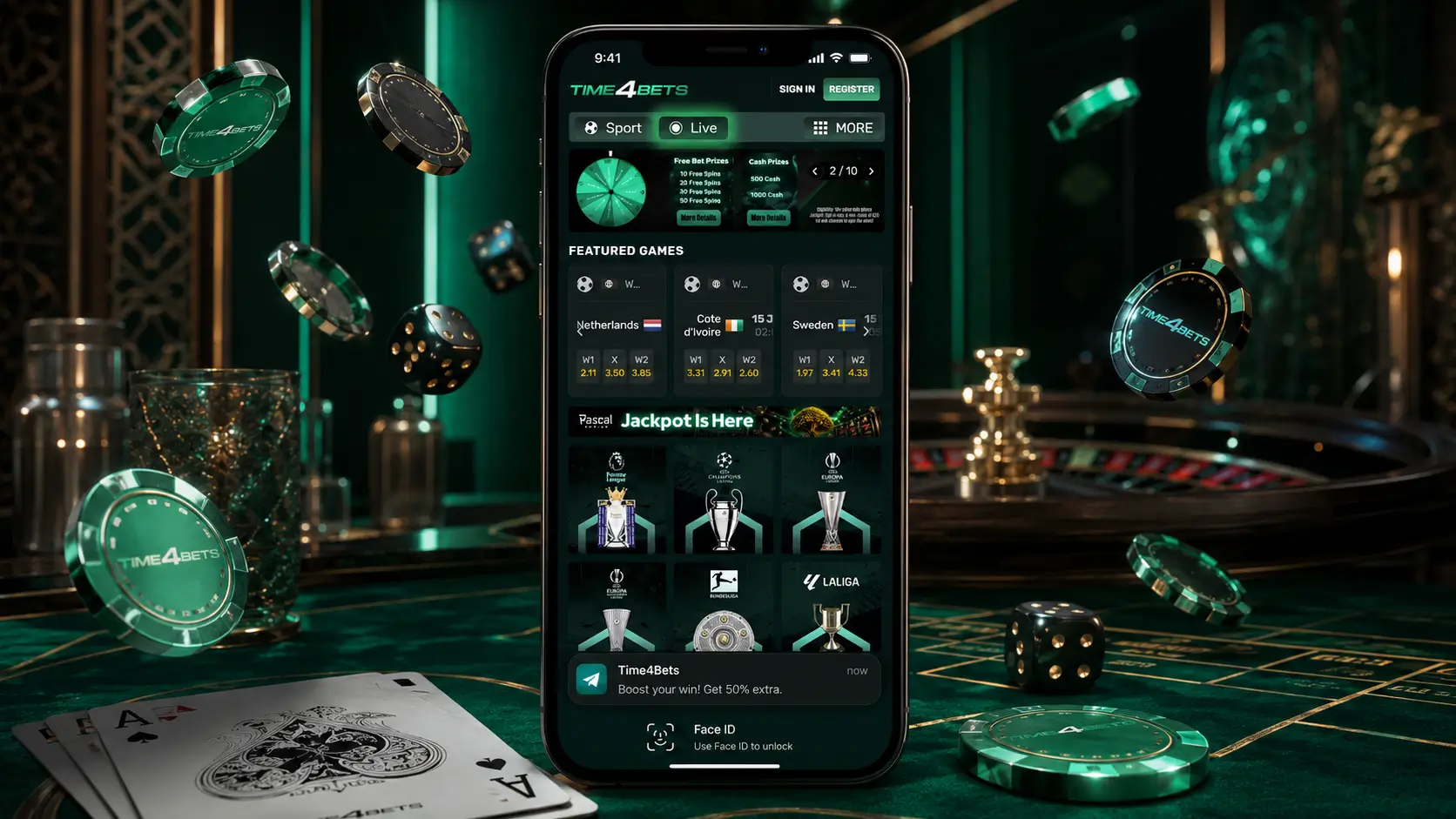 Time4Bets App for iOS