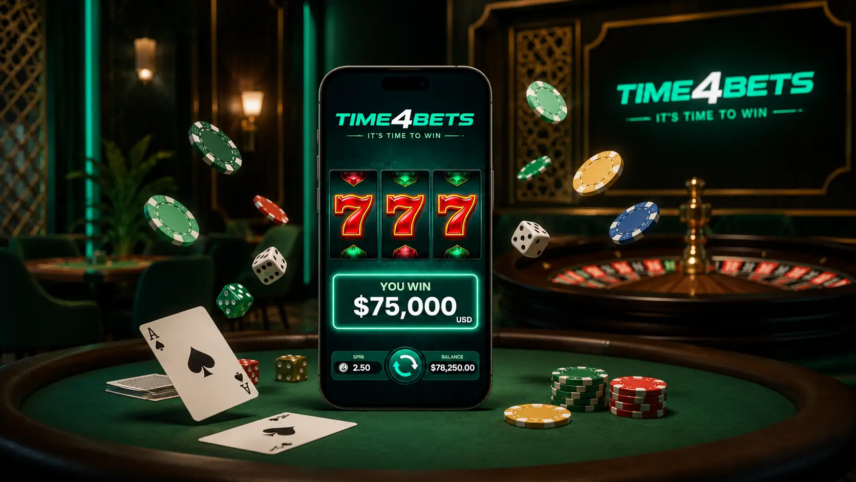 Play Through the Time4Bets Mobile App